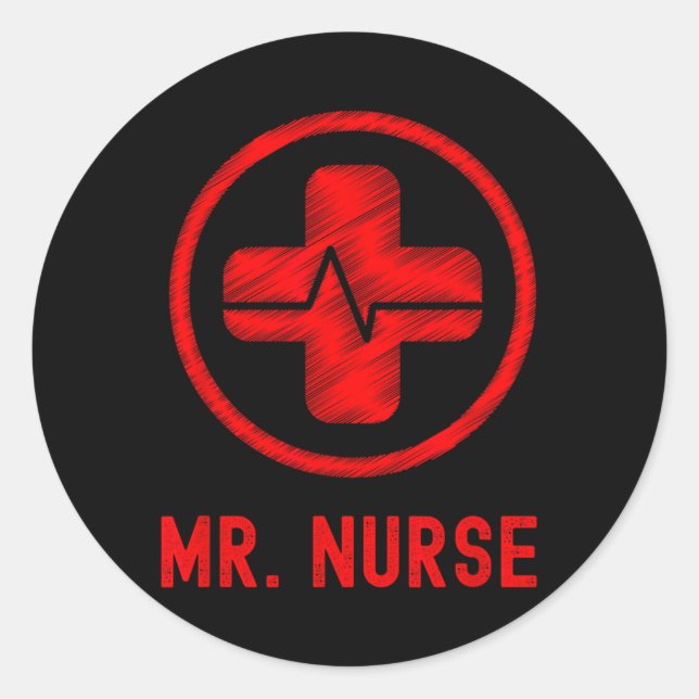Sticker Rond M. Nurse (Devant)