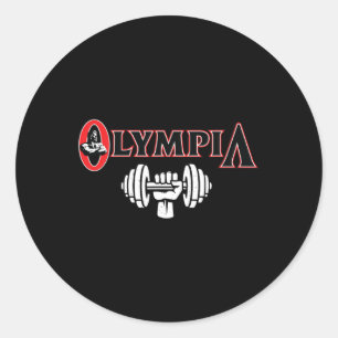 Sticker Rond M. Olympia For Men Women Fitness Bodybuilding 3