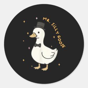 Sticker Rond M. Silly Goose Groom Sera Mariage Groom Groom Mat