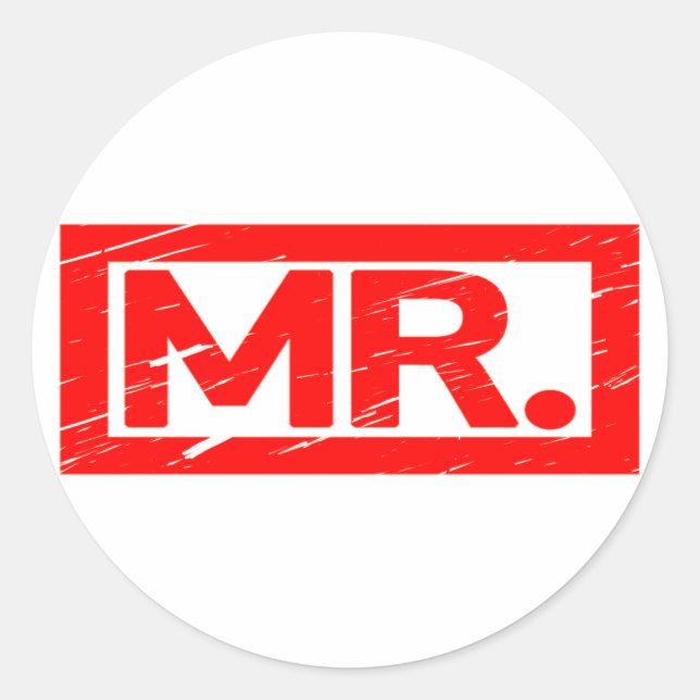 Sticker Rond M. Stamp (Devant)