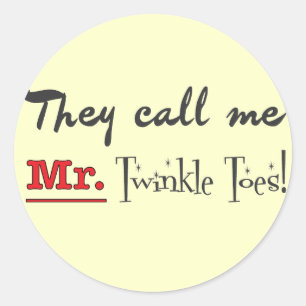 Sticker Rond M. Twinkle Toes Ballet Cadeaux