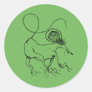 Sticker Rond m. vomit