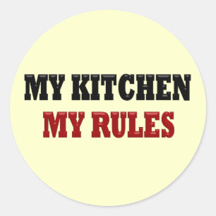 Sticker Rond Ma cuisine Mes règles