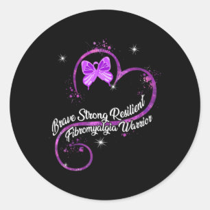 Sticker Rond Ma forte résistance à la fibromyalgie