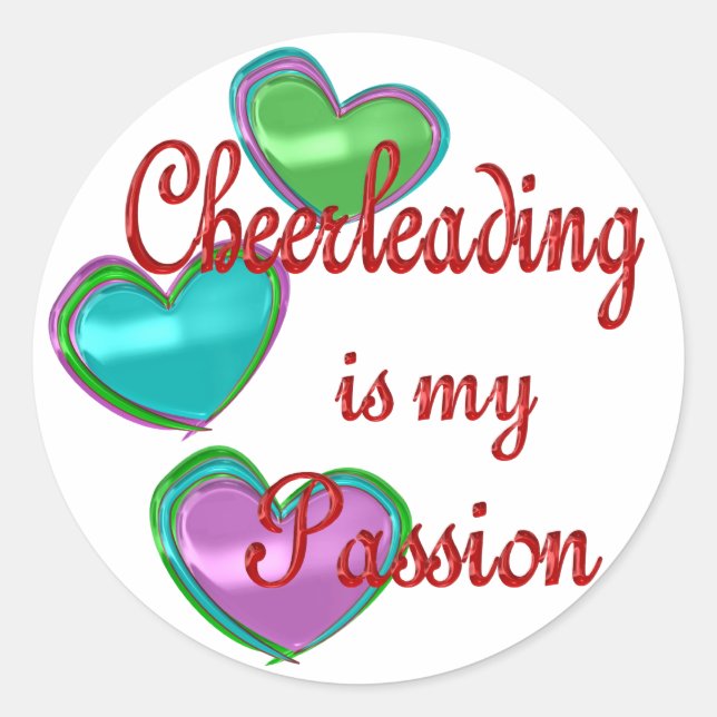 Sticker Rond Ma Passion Chevronnée (Devant)