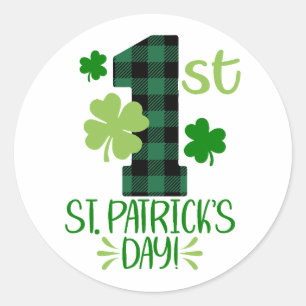 Sticker Rond Ma première St. Patrick’s Day ☘️