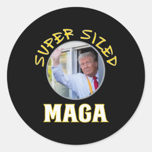 Sticker Rond Mac Daddy Trump Vance fait des frites
