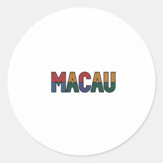 Sticker Rond Macao