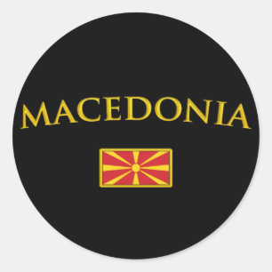 Sticker Rond Macédoine d'or