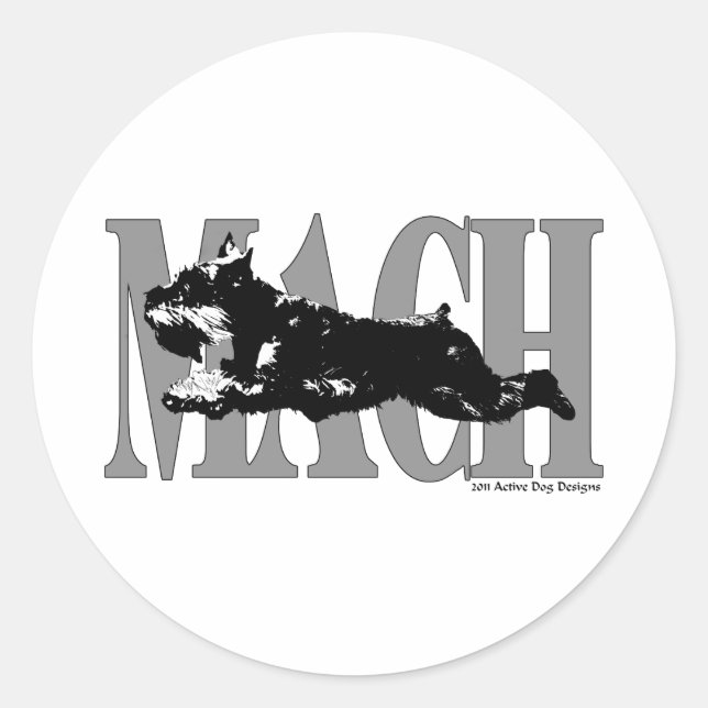 Sticker Rond MACH Schnauzer (Devant)