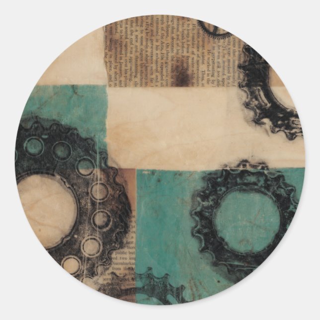 Sticker Rond Machines II (Devant)