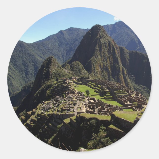 Sticker Rond Machu-Picchu (Devant)