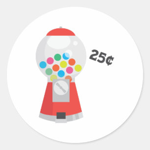 Sticker Rond Macine de gumball