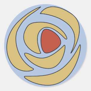 Sticker Rond Mackinroses ~ Roses simples