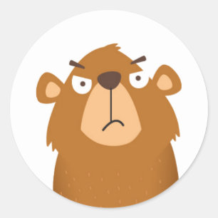 Sticker Rond Mad Groundhog