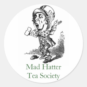 Sticker Rond Mad Hatter Tea Society