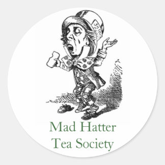 Sticker Rond Mad Hatter Tea Society