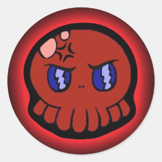 Sticker Rond Mad Tako-Chan