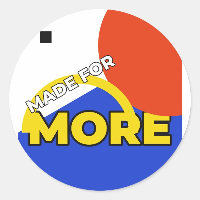 Sticker Rond Made for More Off-Edge Geometry, Sketchbooks (Devant)