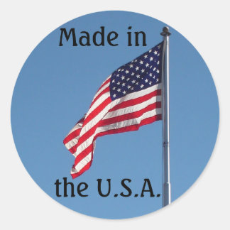 Sticker Rond Made in the U.S.A