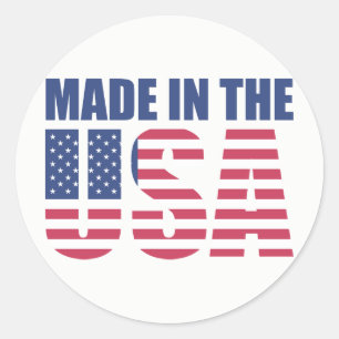Sticker Rond Made in the USA