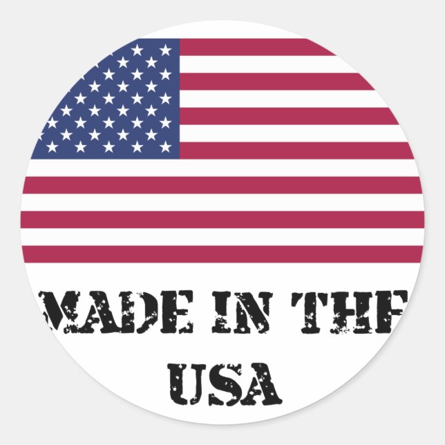 Sticker Rond Made in the USA (Devant)
