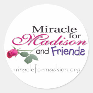 Sticker Rond madisonandfriends, miracleformadsion.org