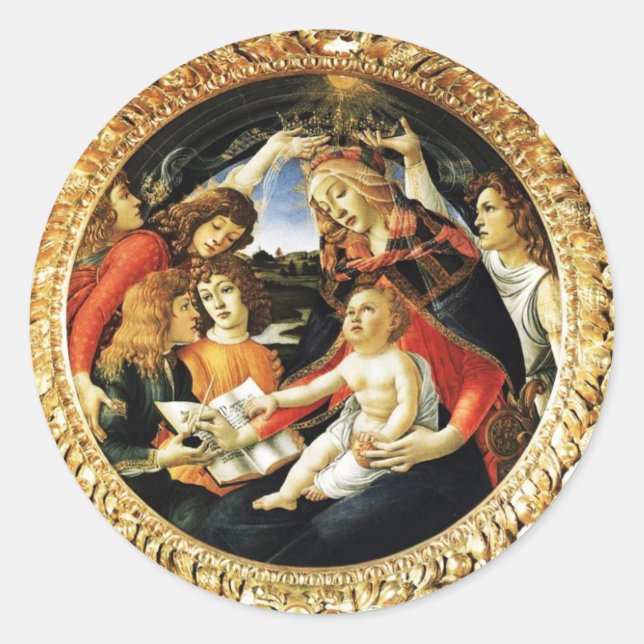 Sticker Rond Madonna du Magnificat (Devant)