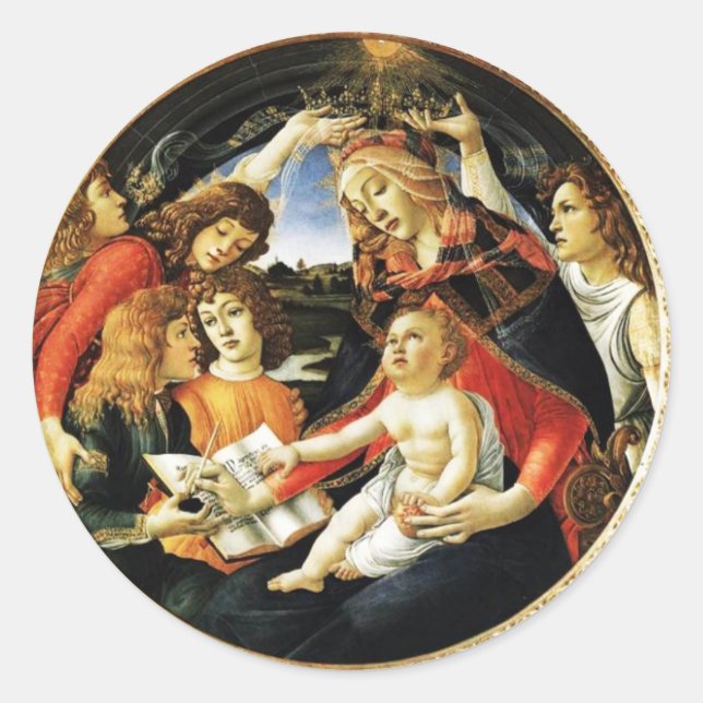 Sticker Rond Madonna du Magnificat (Devant)