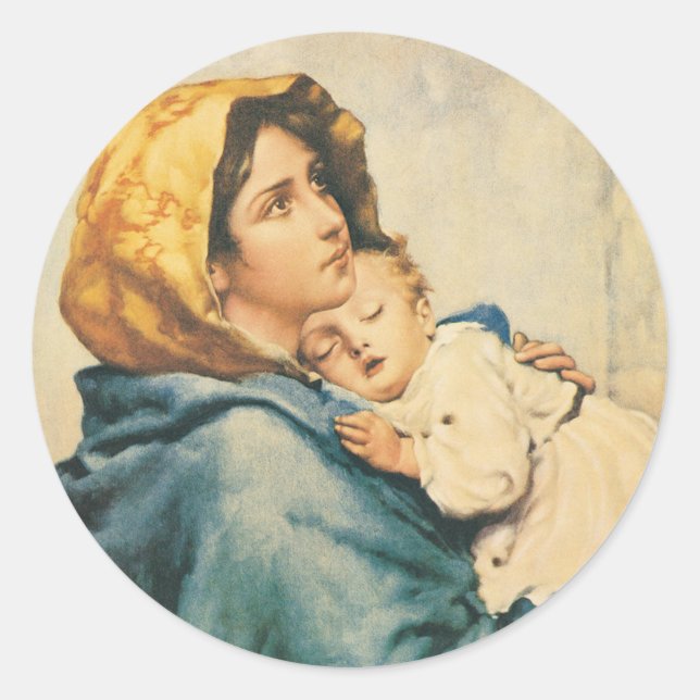 Sticker Rond Madonna of the streets - Roberto Ferruzzi (Devant)