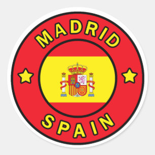 Sticker Rond Madrid Espagne
