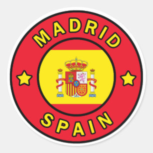 Sticker Rond Madrid Espagne