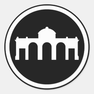 Sticker Rond Madrid, Espagne - l'euro collection moderne