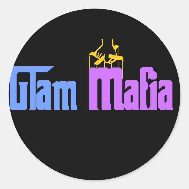 Sticker Rond Mafia du glam (Devant)