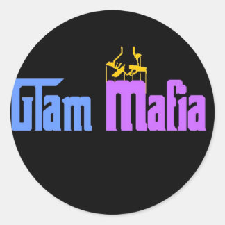 Sticker Rond Mafia du glam