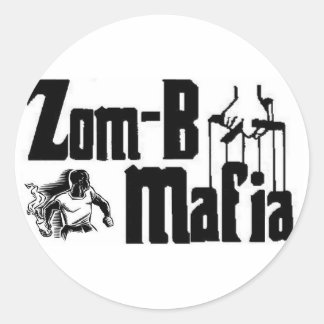 Sticker Rond mafia du zom-b