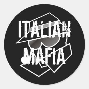 Sticker Rond Mafia italienne
