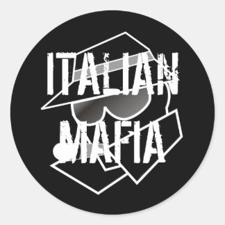 Sticker Rond Mafia italienne