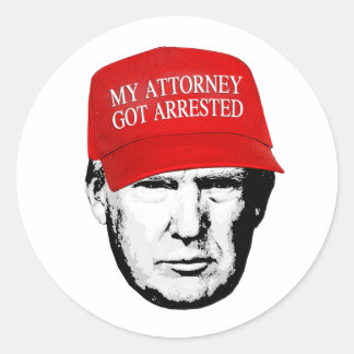 Sticker Rond MAGA : Mon procureur a été arrêté