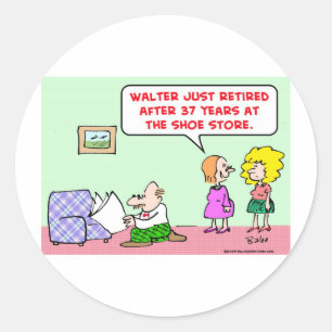 Sticker Rond magasin de chaussures retiré