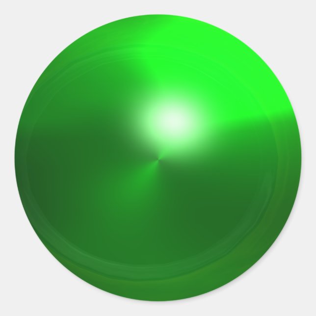 Sticker Rond MAGIC EMERALD, vert vif (Devant)