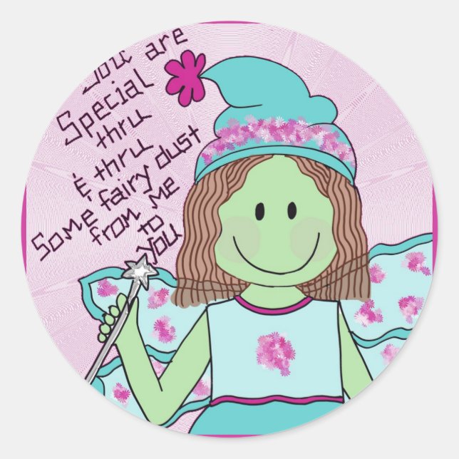 Sticker Rond Magic-fairy-dust (Devant)