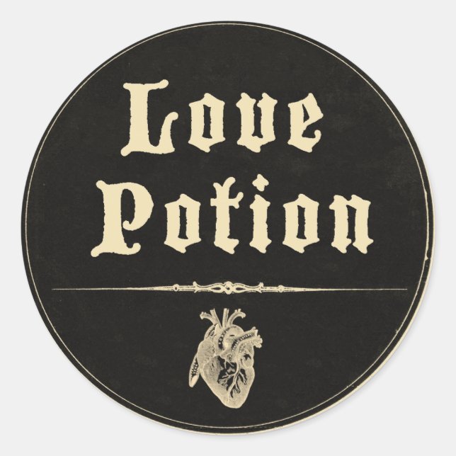 Sticker Rond Magick - Love Potion (Devant)