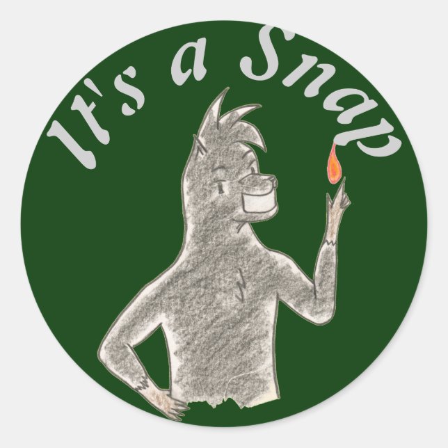 Sticker Rond Magie (Devant)