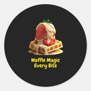 Sticker Rond Magie de gaufre
