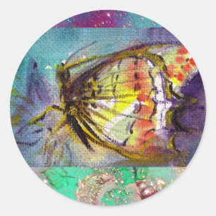 STICKER ROND MAGIQUE BUTTERFLY