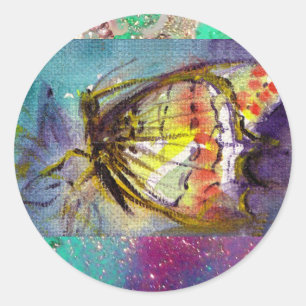 STICKER ROND MAGIQUE BUTTERFLY