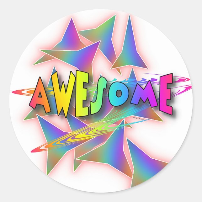 STICKER ROND MAGNIFIQUE ! (Devant)