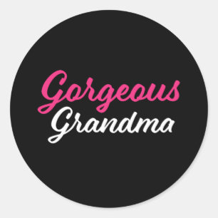 Sticker Rond Magnifique grand-mère grand-mère grand-mère grand-