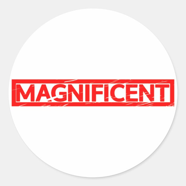 Sticker Rond Magnifique Timbre (Devant)